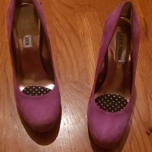 Steve madden Trinitie purple suede heel